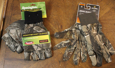 2 Remington Realtree Flip Top Gloves / Mittens 1 Game Winner Jersey Gloves Camo