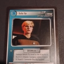 Star Trek The Next Generation Tasha Yar  Black border Rare 1994