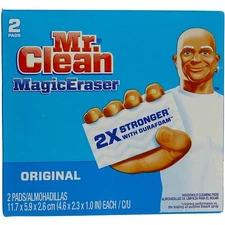 4 Pack Mr. Clean Magic Eraser Cleaning Pads with Durafoam, 2 Ct