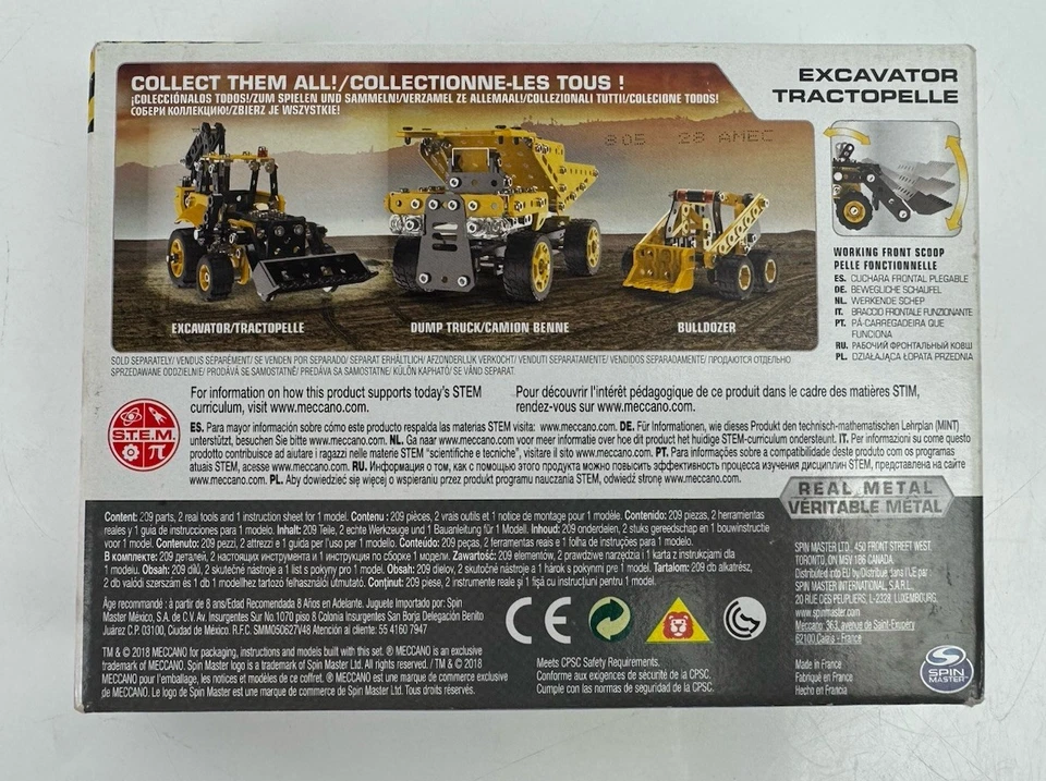 Meccano Engineering & Robotics - Excavator - 18208 - Brand New & Sealed - Image 3 of 4