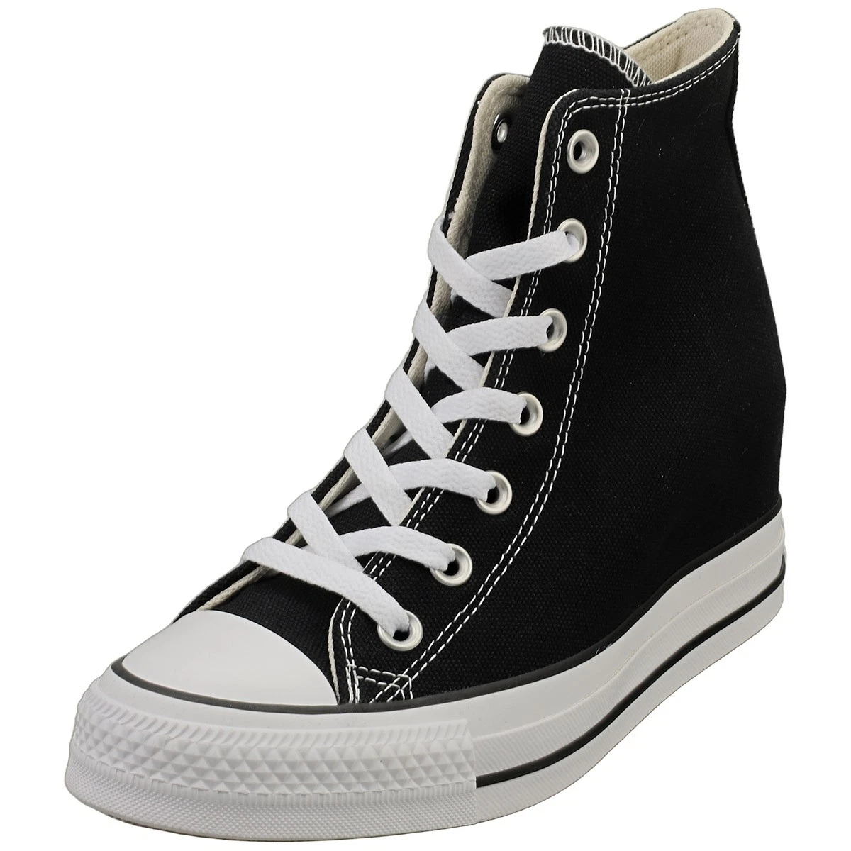 Converse CTAS Wedge Hi Donna Nere e Bianche 36.5 EU