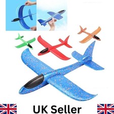 Large Strong Foam Glider Stunt Plane Kids 48cm Hand Thrown Outdoor Garden Toy