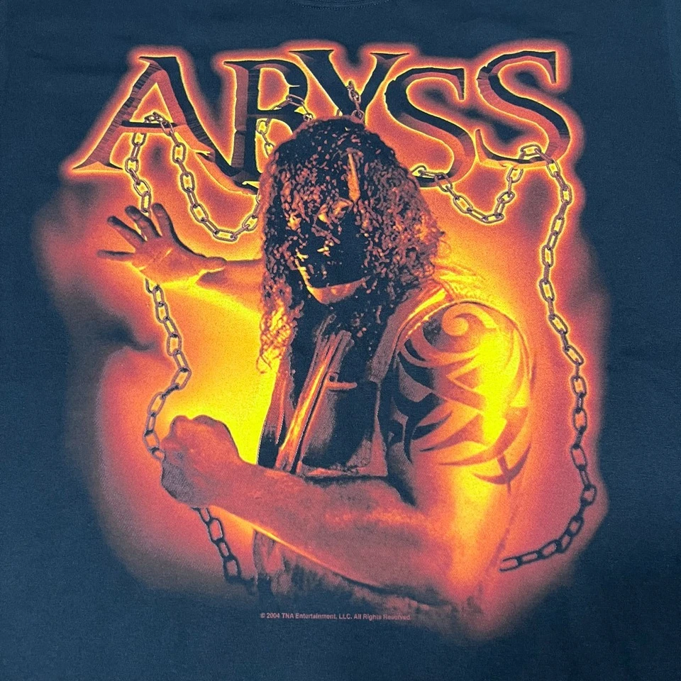 Camiseta TNA Total Nonstop Action ABYSS 2004 Vintage Auténtica Azul Líquido Talla L Foto 2 de 4