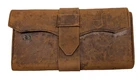 American Civil War Era Antique Leather Folding Wallet, Cobb & Johnson, Lancaster