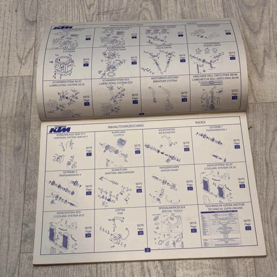 KTM 400/620 LC4 SC EGS 1998 3.204.23 10.97 Motorrad-Handbuch Ersatzteilkatalog - Bild 3 von 4