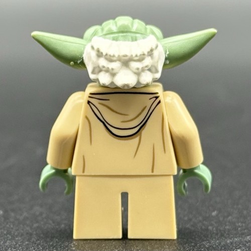 LEGO Star Wars Yoda Clone Wars White Hair Printed Back minifigure sw0446 75002 - Picture 3 of 6