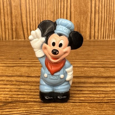 Vintage Mickey Mouse Train Conductor 2  Vinyl Figure