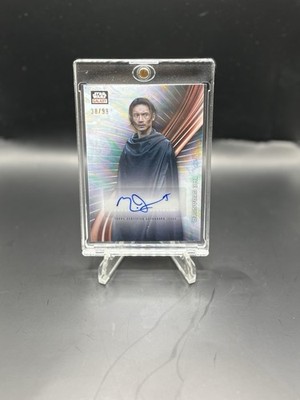2025 Topps Star Wars Chrome Galaxy The Stranger Auto Wave Refractor /99