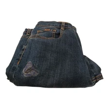 FDJ French Dressing Suzanne Skinny Butterfly Embroidered Sequin Women Sz 8 Jeans