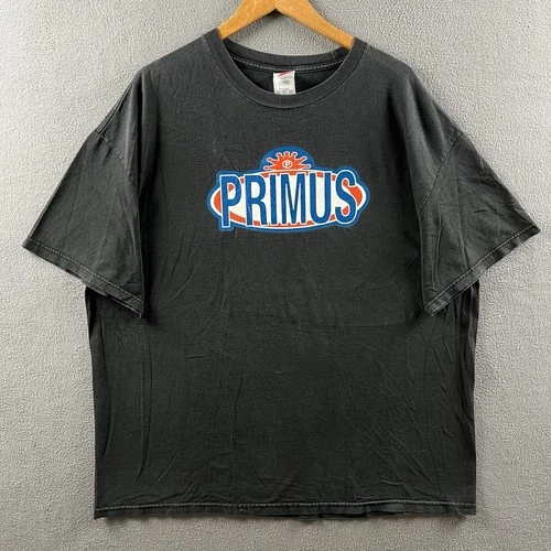 Primus Shirt Mens 2XL Black Tour Concert Grunge Punk 1990s vintage concert t-shirt, vintage, size XXL, single stitch, B+ condition