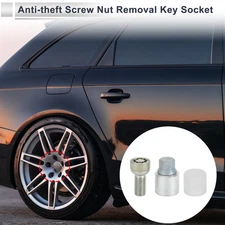 Type B Wheel Lock Lugnut with Bolt Kit Nut Removal Key Socket for Audi A4L A5