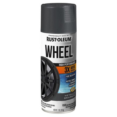 Rust-Oleum 366441 High Performance Wheel Spray Paint, 11 oz, Metallic Graphite
