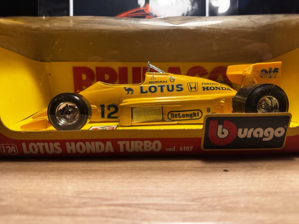 Burago 6107 Lotus 101 F1 Jaune 1989 Nakajima 1:24 - Italie, Occasion Boîte