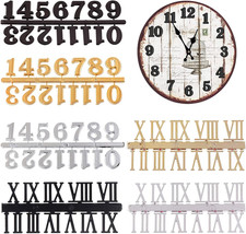 Clock Numerals Kit DIY Digital Clock Numbers Arabic Number and Roman Number for