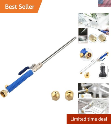 #ad #ad High Pressure Power Washer Attachment Wand Hydro Jet Water Hose NozzleWater... $35.19
