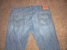 LEVI'S 569 Blue pure cotton Loose Straight Distressed Jeans 40x32 (actual 40x30)