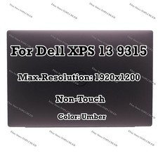 Dell XPS 13 9315 FHD LCD Display Complete Non-Touch Assembly Replacement Umber