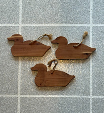 3 1960's ERA Cedar Wood Ducks BUG REPELLENT MOTH BALL Made in America Super Rare