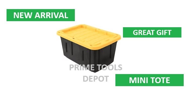 Teeny Commander MINI Black Stackable Tote 0.38QRT with Standard Snap Lid