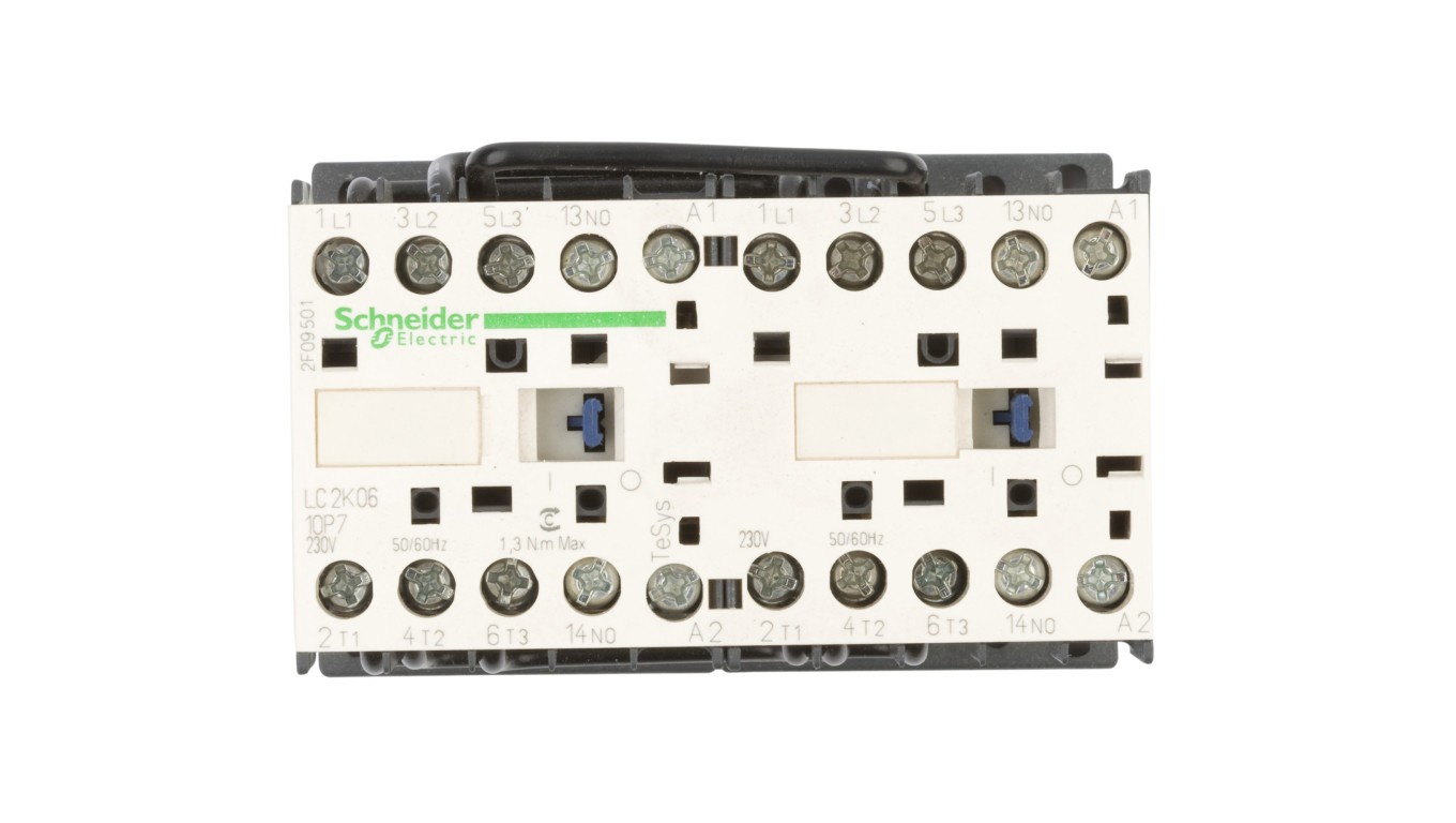 Reverse Contactor 6A 2.2kW AC-3 230V AC 1NO LC2K0610P7 TeSys