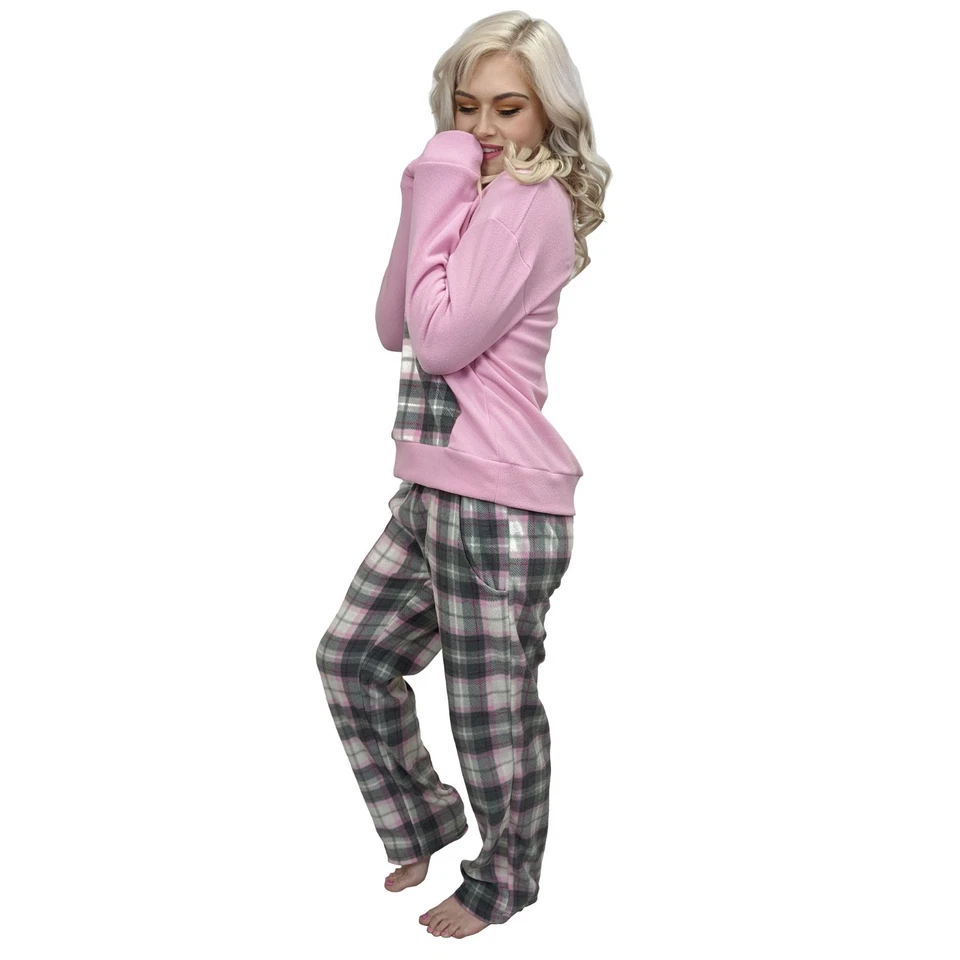 Pijama para mujer pijamas cálido acogedor suave polar ropa de dormir ropa de salón ajuste cómodo 12-22 Foto 4 de 4