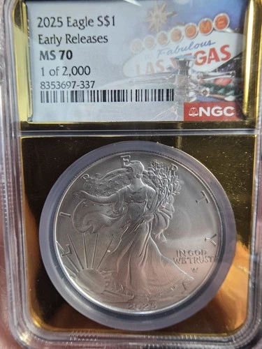 2025 Silver Eagle MS-70 NGC (Early Releases)