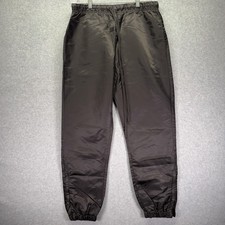Fear Of God Essentials Pants Mens Large Black Nylon Track Joggers Elastic