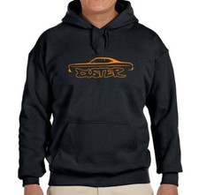 Plymouth Duster Classic Black Hoodie Sweatshirt FREE SHIP