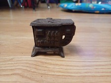 Queen Vintage Miniature Cast Iron Toy Stove Base