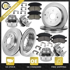 Front & Rear Wheel Bearing Hubs Brake Rotors Pads for Traverse Saturn Outlook