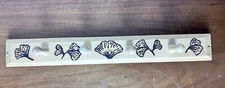 Wood Peg Rack Pegs Wall Hanging Jewelry Keys Ginkgo Art
