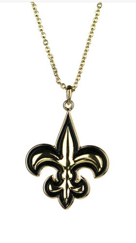 NEW ORLEANS/SAINTS NECKLACE -GOLD 