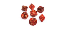 DUNGEONS & DRAGONS CHX27414 Scarab Scarlet w/Gold DICE SET D&D RPG