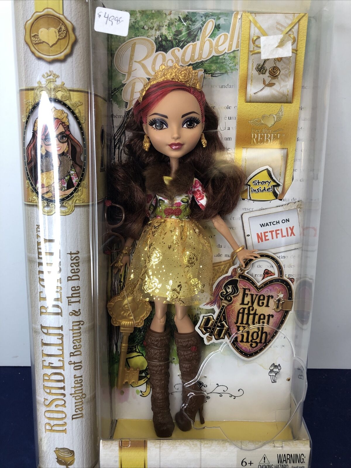 10.5” Mattel Ever After High Rosabella Beauty” Daughter Beauty Beast Doll  NRFB O