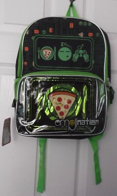 EMOJINATION BACKPACK WITH LUCH BAG - PADDED STRAPS - 16'' - NWT