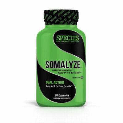Species Evolutionary Nutrition SOMALYZE 90 Capsules | Fat Loss Sleep Aid | GABA 