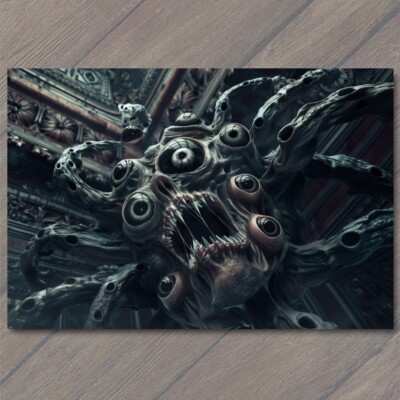 STICKER Monster Weird Scary Mouth Eyes Halloween Wild Crazy Unusual Mask Creep