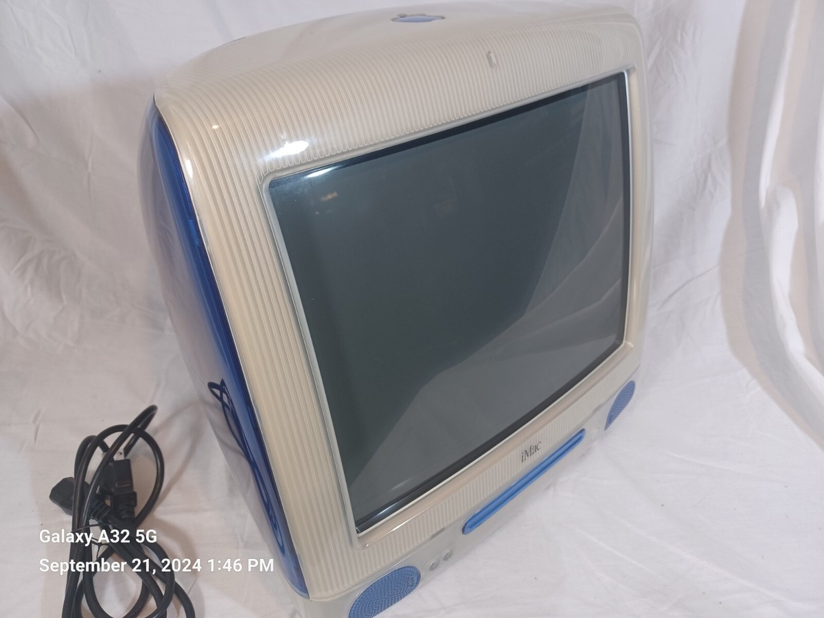 Vintage Apple iMac G3 Blue M5521 All In One Computer PC Mac Vintage Apple iMac G3 Blue M5521 All In One Computer PC Mac