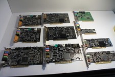 10 Mixed Audio Cards - Sound Blaster  Others - Pulled from Working Unit Untestd