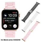 41 45 49mm 40 44 42 38mm Ceramic Strap for Apple Watch Band Series 11 10 9 8 7 6