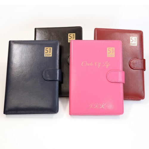 Personalisiertes maßgeschneidertes Premium 5 Jahre Tagebuch-Organizer | goldgeprägtes Geschenk - Bild 7 von 10