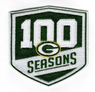  2018 GREEN BAY PACKERS 100 Seasons Commemorative Iron-on Football Jersey PATCH