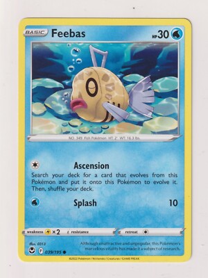 Feebas - Pokemon 2022 - Silver Tempest - 039 / 195 - NM
