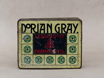 alte Blechdose 100 Cigaretten DORIAN GRAY Lessing & Co Frankfurt A./M.