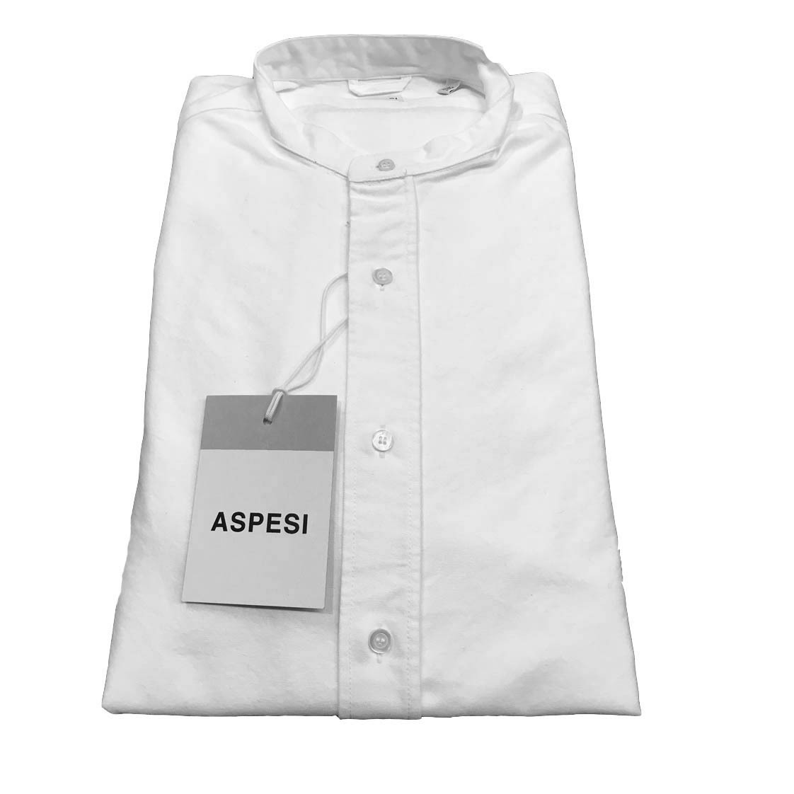 Платье-футляр от ASPESI camicia uomo collo coreano oxford bianco mod BRUCE из 100 натурального хлопка 30190₽