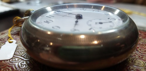 1902 1900s WALTHAM VANGUARD 18s Fuseé Hunter 58mm LEVER 15J Silverode SERVICED - Picture 4 of 12