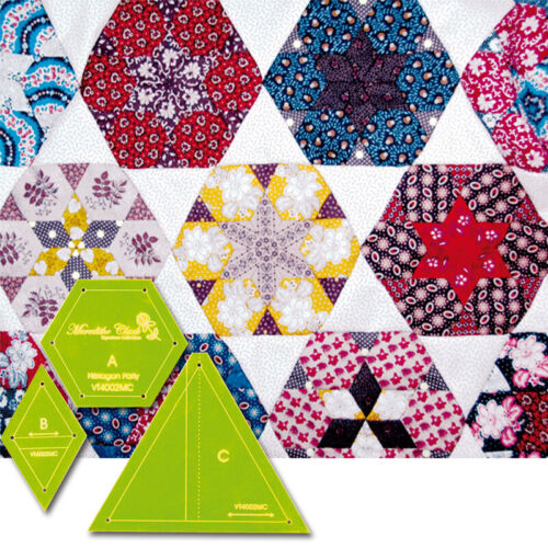 Quilting Patchwork Sewing Template Hexagon Party 8'' Matildas Own - Picture 1 of 1