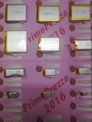BATTERIE A LITIO DI POLIMERI varie mha dispositivi elettronici cuffie,gps,led
