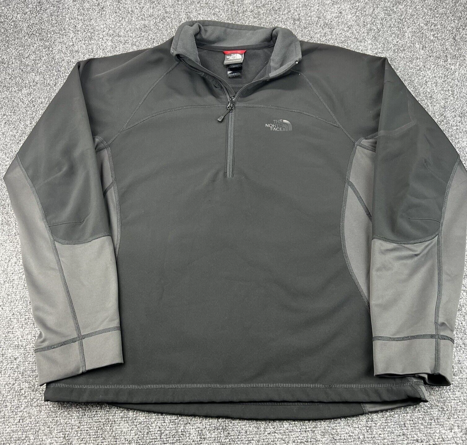 The North Face Pullover Men Medium Black 1/4 Zip Fleece Hiking Outdoors Summit