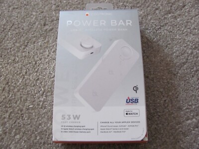 Eggtronic Power Bar USB-C 53W Dual Qi Wireless Power Bank 10,000mAh (CBWH30A)